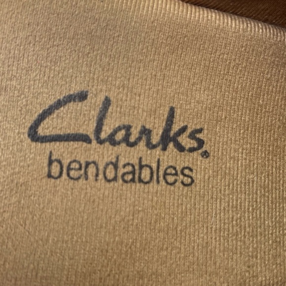 Clarks Bendables Women’s Brown Leather Heeled Mules - Picture 7 of 9